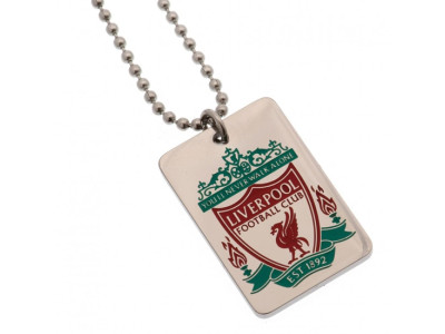 Liverpool FC Enamel Crest Dog Tag & Chain