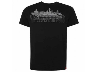 Liverpool FC Anfield Skyline T Shirt Mens Black L