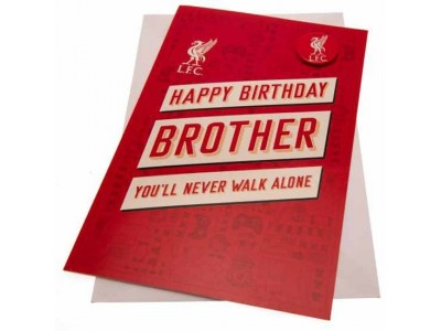Liverpool FC Birthday Card Brother RD