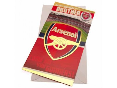 Arsenal FC Birthday Card Brother