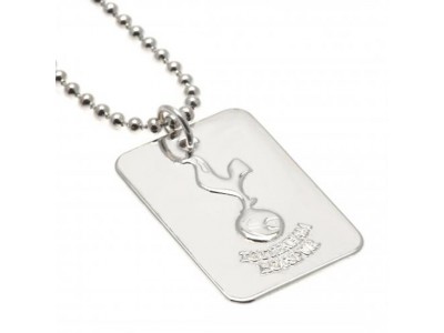 Tottenham Hotspur FC Silver Plated Dog Tag & Chain