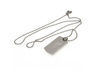 Liverpool FC Engraved Crest Dog Tag & Chain LB