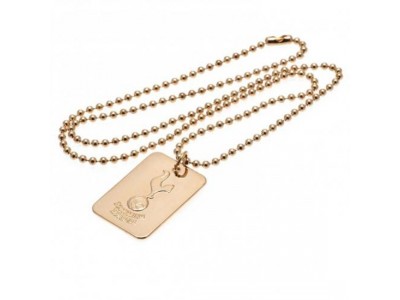 Tottenham Hotspur FC Gold Plated Dog Tag & Chain