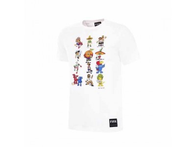 World Cup Collage Mascot Kids T-Shirt White