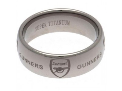 Arsenal FC Super Titanium Ring Small