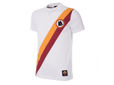 AS Roma Away Retro T-Shirt | White - by Copa