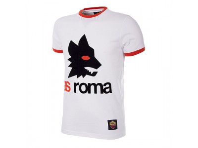 AS Roma Retro Logo T-Shirt | White - by Copa