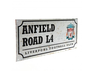 Liverpool FC Retro Street Sign