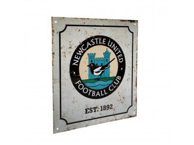 Newcastle United FC Retro Logo Sign
