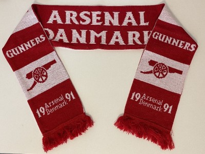 Arsenal Denmark Jacquard Knit Scarf Red