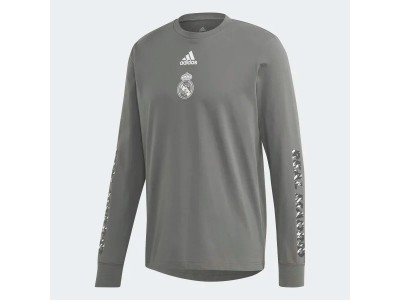 Real Madrid leisure t-shirt L/S - grey - by adidas