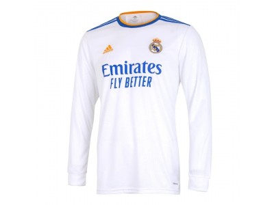 Real Madrid home jersey L/S 2021/22 - youth - by adidas