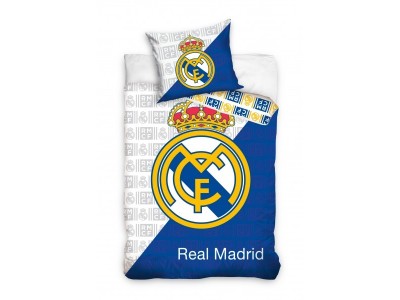Real Madrid duvet set - white-blue diagonal