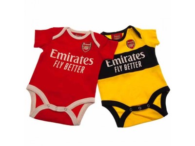 Arsenal FC 2 Pack Bodysuit 9-12 Months