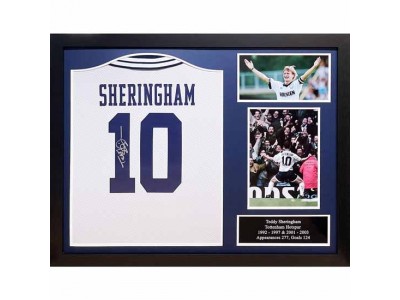 Tottenham Hotspur FC 1994 Sheringham Signed Shirt (Framed)