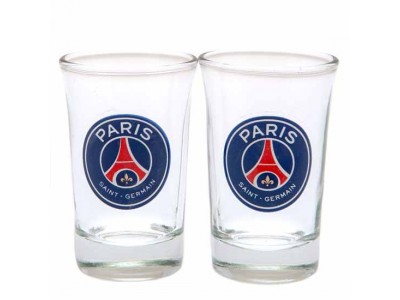 Paris Saint Germain FC 2 Pack Shot Glass Set