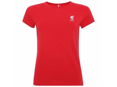 Liverpool FC Liverbird T Shirt Ladies Red 8