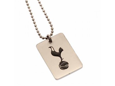 Tottenham Hotspur FC Engraved Dog Tag & Chain