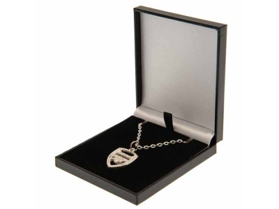 Arsenal FC Silver Plated Boxed Pendant CR