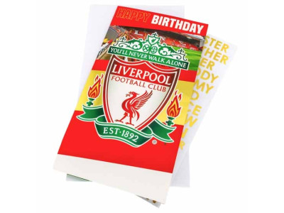 Liverpool FC Personalised Birthday Card