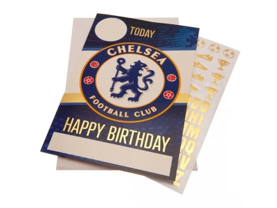 Chelsea FC Birthday Card With Stickers