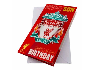 Liverpool FC Birthday Card Super Son