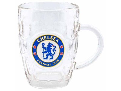 Chelsea FC Dimple Glass Tankard