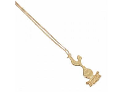 Tottenham Hotspur FC 18ct Gold Plated on Silver Pendant & Chain