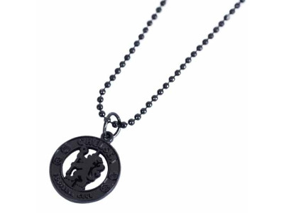 Chelsea FC Black Plated Pendant & Chain