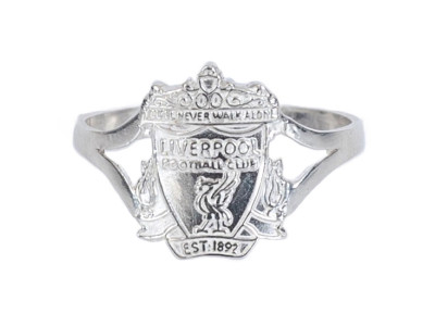 Liverpool FC Sterling Silver Split Shank Ring Small
