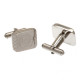 Manchester City FC Stainless Steel Cufflinks PT - Front View