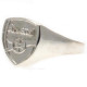 Arsenal FC Silver Plated Crest Ring Large