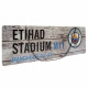 Manchester City FC Rustic Garden Sign