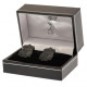 Close-up: Sleek and Stylish Black Cufflinks