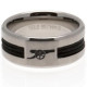 Arsenal FC Black Inlay Ring Medium