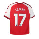 Arsenal boys size Tzolis 17