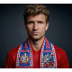 Bayern player wearing fan scarf