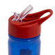FC Barcelona drinking bottle - flip-top lid with straw