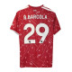 Bradley Barcola 29 - LFC home shirt