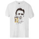 Puskas 10 t-shirt - white-gold