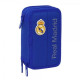 Real Madrid filled pencil case - 37 elements - blue