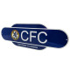 Sign Featuring Classic Chelsea FC Colors and Logo