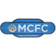 Manchester City FC Colour Retro Sign - Front View