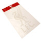 Red Liverpool Football Club A4 Decal Image