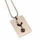 Tottenham Hotspur FC Engraved Dog Tag & Chain - Front View