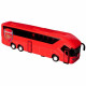 Arsenal FC-themed diecast bus with team colors and logo