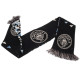 Man City White Crested Scarf