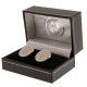 Manchester City FC Stainless Steel Round Cufflinks - Official Club Merchandise