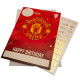 Front View - Manchester United FC Birthday Card With Stickers