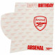 Football-themed birthday card featuring Arsenal FC crest